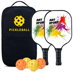 Beach Tennis Paddle Set High Tensile Strength Pickleball Rackets