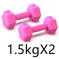 Rubberized Dumbbells Arm Muscle Training Home Gym Fitness Equipment