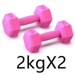 Rubberized Dumbbells Arm Muscle Training Home Gym Fitness Equipment