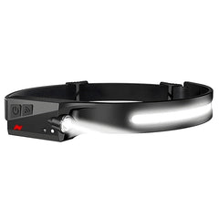 USB Rechargeable LED Headlamp Waterproof Motion Sensor Camping Hiking