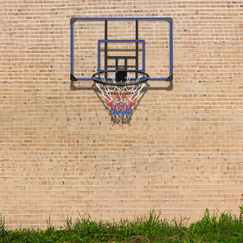 Wall Mounted Basketball Hoop Foldable Shatterproof Backboard All Weather