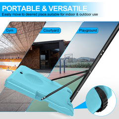 Portable Basketball Goal System Height Adjustable Wheels Stable Base