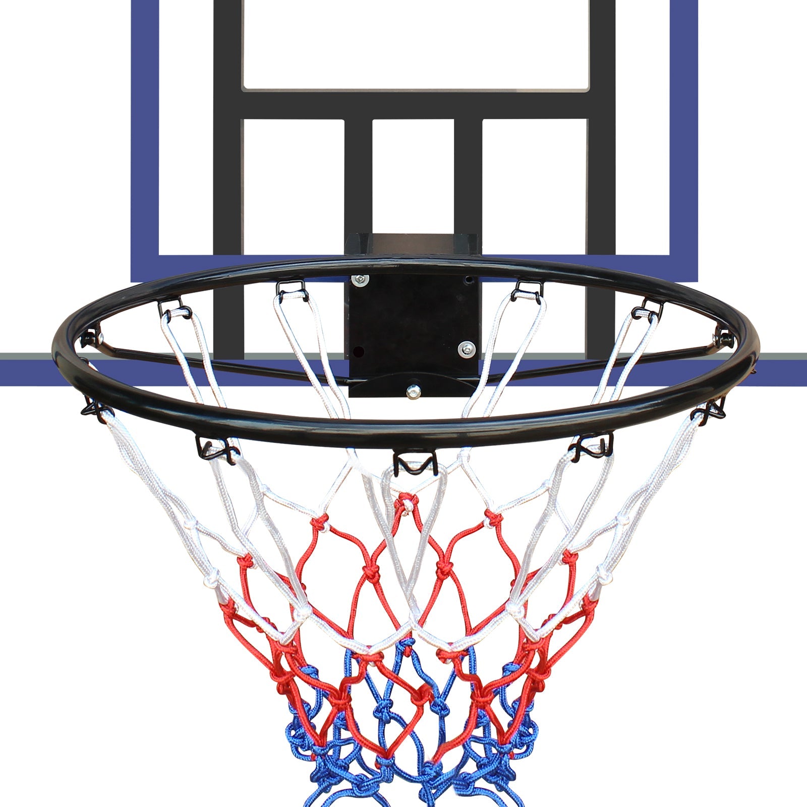 Wall Mounted Basketball Hoop Foldable Shatterproof Backboard All Weather