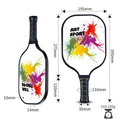 Beach Tennis Paddle Set High Tensile Strength Pickleball Rackets