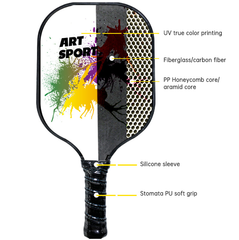Beach Tennis Paddle Set High Tensile Strength Pickleball Rackets