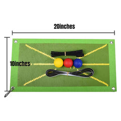 Golf Swing Training Mat Directional Trace Practice Hitting Mat