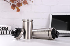 304 Stainless Steel Protein Shaker Bottle Sports Cup with Ball
