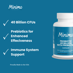 Probiotic 40 Billion with Prebiotics 60 Count Digestive Health