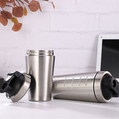 304 Stainless Steel Protein Shaker Bottle Sports Cup with Ball