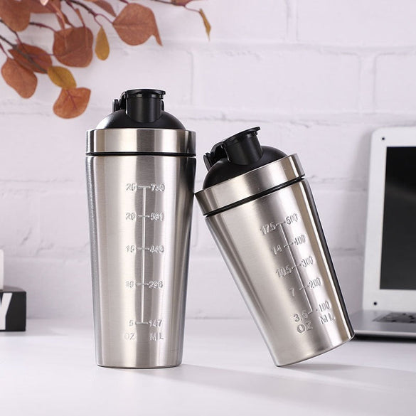 304 Stainless Steel Protein Shaker Bottle Sports Cup with Ball