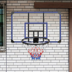 Wall Mounted Basketball Hoop Foldable Shatterproof Backboard All Weather