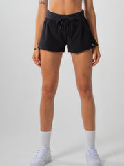 Cheeky Black Flyaway Shorts Women Running Workout Athletic Sportswear
