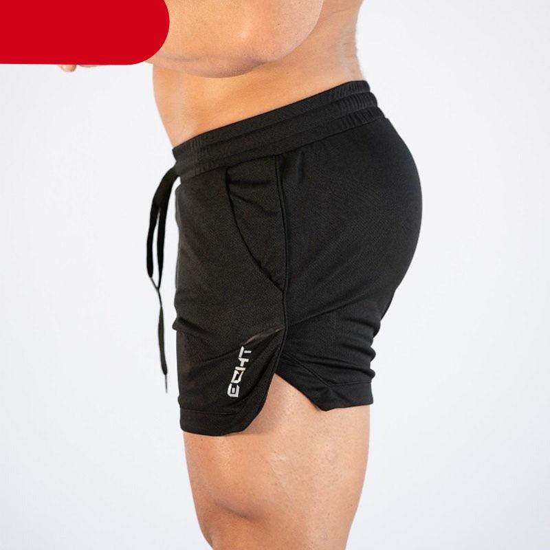Men’s Gym Training Shorts Quick Dry Compression Running Workout Pockets