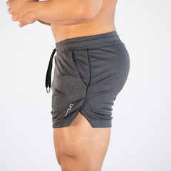 Men’s Gym Training Shorts Quick Dry Compression Running Workout Pockets