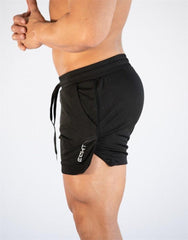 Men’s Gym Training Shorts Quick Dry Compression Running Workout Pockets