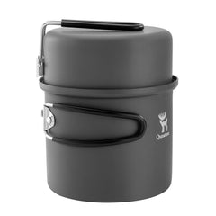 Ultra-Light Aluminum Camping Cookware Set Nestable Design Handle Portable
