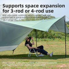 Waterproof UPF50+ Sun Shelter Canopy Tent Camping Outdoor Shade