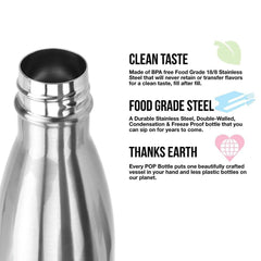 500ml Stainless Steel Vacuum Insulated Water Bottle BPA Free Thermos
