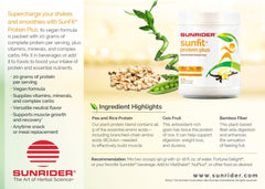 Protein Plus Sunrider Protein Powder Fitness Nutrition Shake